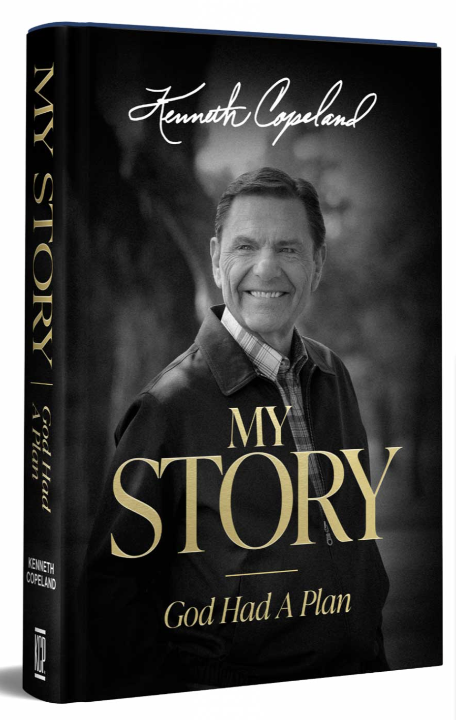 A book picture of a book with a man on the cover.